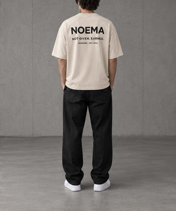 04 / NOT GIVEN. EARNED. – Sand / Off White – Model Rückseite