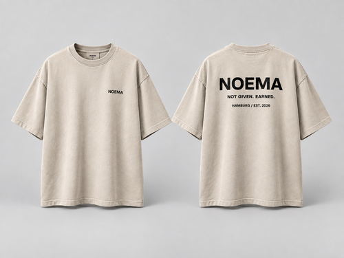 04 / NOT GIVEN. EARNED. – Sand / Off White – Vorder- und Rückseite