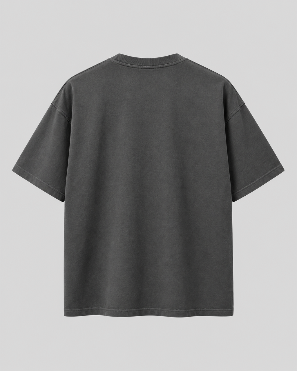 NOEMA Essential Basic Tee Charcoal Grey – Rückseite